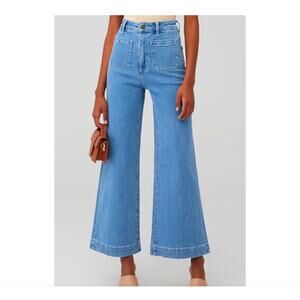 Rollas High Rise Wide Leg Sailor Jeans Size 31